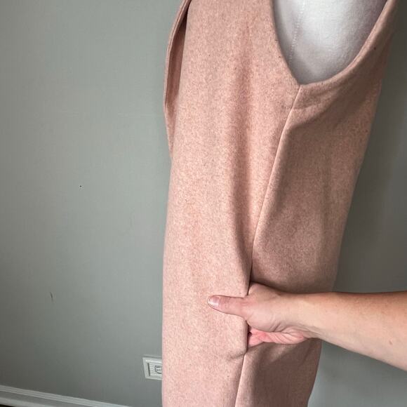 Love Tree Long Line Vest Size Small Blush Pink Layers Fall Fashion Knee-Length - Picture 8 of 13